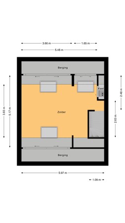 Floorplan - Hollandshof 31, 2411 KC Bodegraven